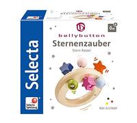 Selecta Spielzeug anneau de préhension et hochet junior 8 cm bois naturel Multicolore G