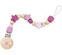 Selecta 64013 Bonheur des étoiles, attache-sucette - bellybutton, rose, 21 cm