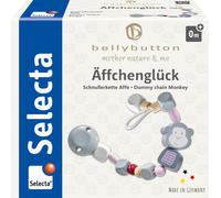 Selecta Bonheur des singes, rose, attache-sucette