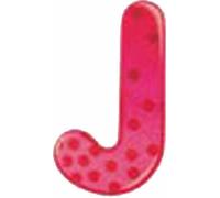 Selecta Jouet Alphabet J, lettre, Décoration chambre d'enfant, Jouet en bois, bois, 8 cm, 60910