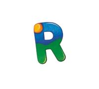 Selecta Spielzeug Alphabet R, Buchstabe, Kinderzimmer Deko, Holzspielzeug, Holz, 8 cm, 60918