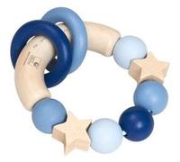 Selecta Spielzeug anneau d'attrapage Lucky grab boys 10 cm bois naturel/bleu Bleu G
