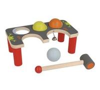 Selecta Spielzeug banc de marteau à crochet junior 22 x 11 cm en bois 5 pièces Multicolore G