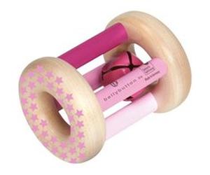 Selecta Spielzeug hochet filles 7 cm bois naturel/rose Rose G