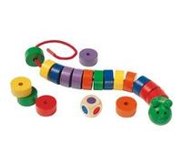 Selecta Spielzeug jeu de laçage Caterpillar junior bois 20 pièces Multicolore G