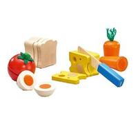 Selecta Spielzeug jouets alimentaires Pain et légumes junior en bois 6 pièces Multicolore G