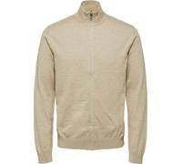 Selected Berg Cardigan Full Zip Kelp Beige - Grand M
