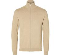 Selected Berg Cardigan Full Zip Kelp Beige - Grand XXL