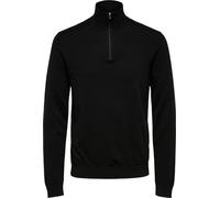 Selected Berg Half Zip Cardigan Zwart Noir - Grand XXL