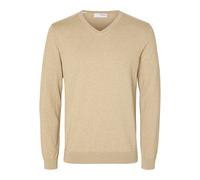 Selected Berg Pullover V-Neck Kelp Beige