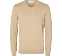 Selected Berg Pullover V-Neck Kelp Beige - Grand M