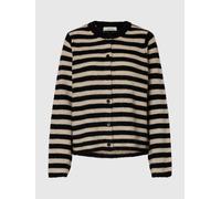 SELECTED Cardigan beige / noir, Taille L
