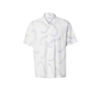 SELECTED Chemise bleu / blanc naturel, Taille S