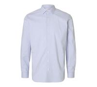SELECTED Chemise bleu-gris / blanc, Taille XXL