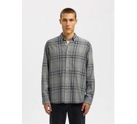 SELECTED Chemise bleu / gris, Taille L