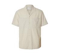 SELECTED Chemise crème / gris, Taille L
