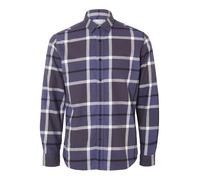 SELECTED Chemise 'REGOWEN' indigo / violet foncé / blanc, Taille S