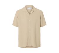 Selected Sal Chemise Relax Fit Beige Oatmeal - Grand M