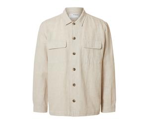 SELECTED Chemise 'SLH-Leroy Sun' mastic, Taille M