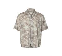 SELECTED Chemise 'SLHAIR' chocolat / coquille d'oeuf, Taille M