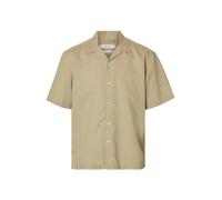 Selected Casper Clay Linen Short Sleeve Shirt Beige M Homme