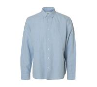 SELECTED Chemise 'SLHCLAY' bleu clair / blanc, Taille M