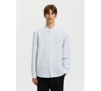 SELECTED Chemise 'SLHClay' bleu clair / blanc, Taille M