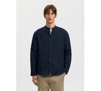 SELECTED Chemise 'SLHClay' bleu foncé, Taille S