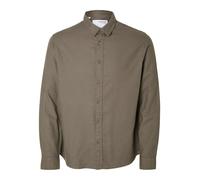 SELECTED Chemise 'SLHOwen' brun foncé, Taille XXL