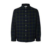 Selected Noah Regular Fit Long Sleeve Shirt Bleu L Homme
