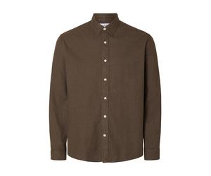 SELECTED Chemise 'SLHREGNOAH' brun foncé, Taille XXL