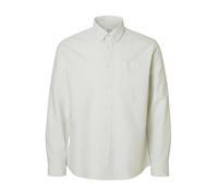 SELECTED Chemise 'SLHRick' beige / blanc, Taille XXL