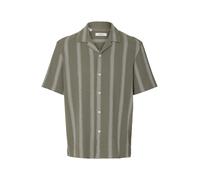SELECTED Chemise 'SLHSAL' kaki / blanc, Taille L