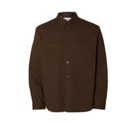 SELECTED Chemise 'SLHTRAVIS' brun foncé, Taille XL