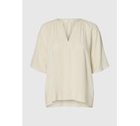 SELECTED Chemisier blanc naturel, Taille S