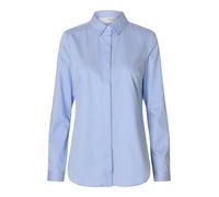 Selected Romie Striped Fitted Long Sleeve Shirt Bleu 34 Femme