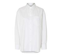 Selected Ester Oversize Long Sleeve Shirt Blanc 38 Femme