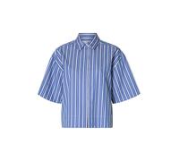 SELECTED Chemisier 'SLFFia' bleu roi / blanc, Taille XL