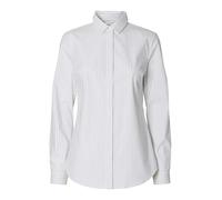SELECTED Chemisier 'SLFROMIE' gris / blanc, Taille S