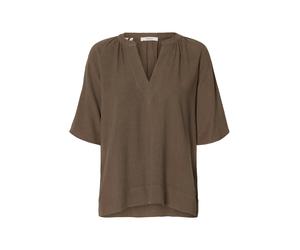 SELECTED Chemisier 'SLFVIVA' chocolat, Taille S