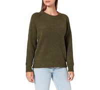 SELECTED FEMME BLACK Femme Slflulu Ls Knit O-neck B Noos Sweater, Kalamata/Détails : Mélange., S EU