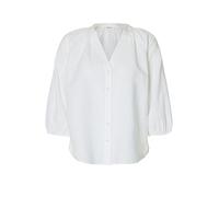 Selected Cleo-alberta Linen Blend 3/4 Sleeve Shirt Blanc 38 Femme
