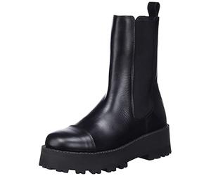 SELECTED FEMME Bottines en cuir Slfcora Toe Cap B Noos pour femme, Noir, 37 EU