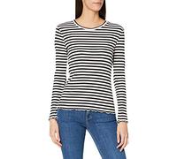 SELECTED FEMME Femme Slfanna Crew Neck Tee Str Noos Manches longues, Noir, M EU