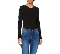 SELECTED FEMME Haut à Manches Longues côtelé pour Femme, Noir, XS