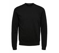 SELECTED FEMME Homme Slhberg Crew Neck B Noos Maillot de surv tement, Noir, XL EU
