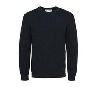 SELECTED FEMME Homme Slhvince Ls Knit Bubble Crew Neck Noos Sweater, Salue / Détails : Black Twist, S EU