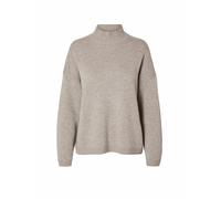 Selected Cille Cashmere High Neck Sweater Gris S Femme