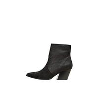 SELECTED Femme Slfjulie Bottines en Daim Croco B Bottes, Noir, 38 EU