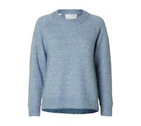 SELECTED FEMME Slflulu Ls Knit O-Neck B Noos Pull en Tricot, Sky/détail : mélangé